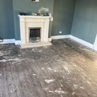 Before floor sanding
